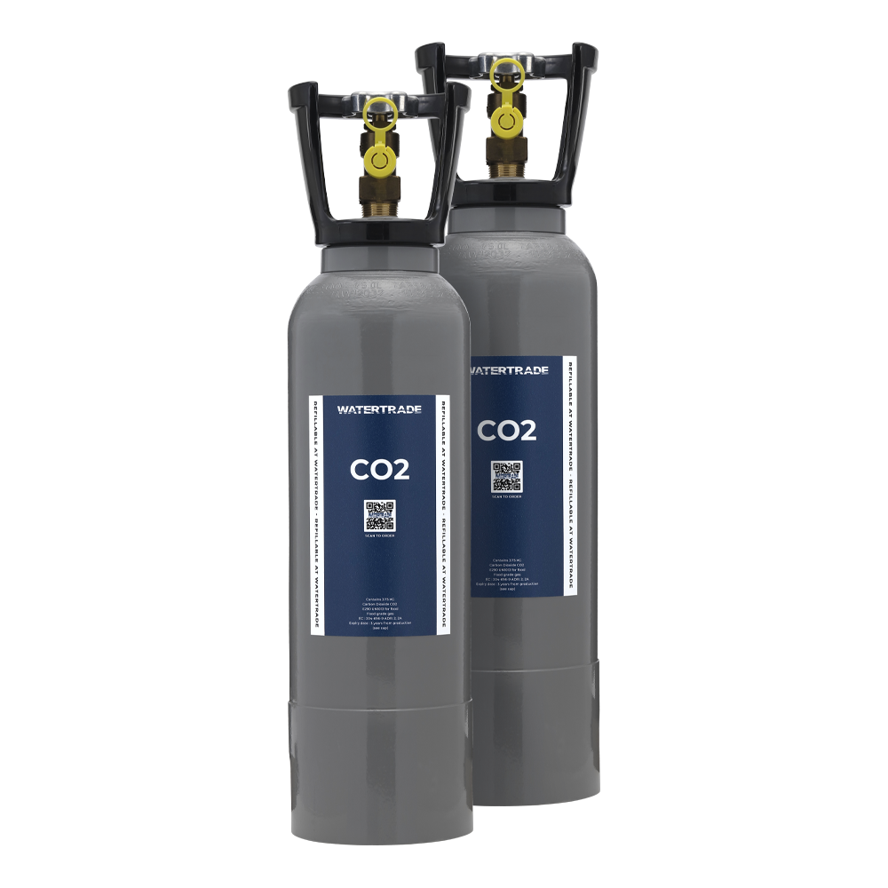 CO2-flaska 3,75 kg 2-pack för GROHE Blue Home och Professional