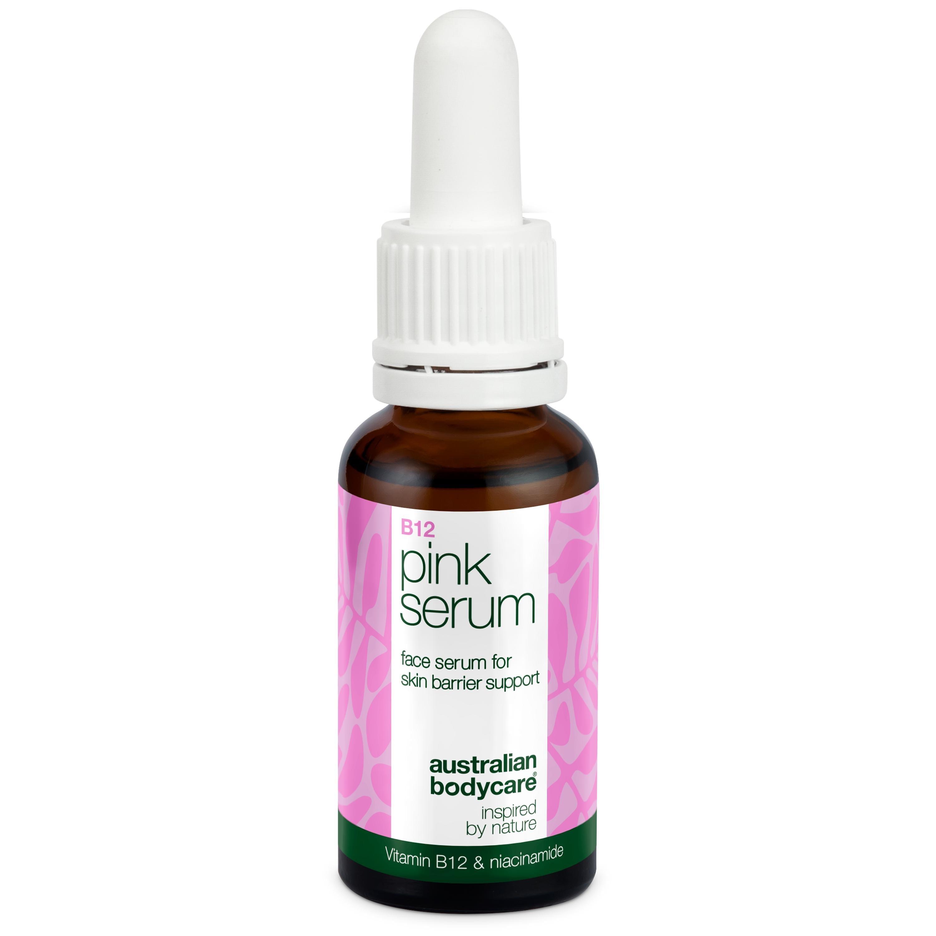 Australian Bodycare Vitamin B12 Pink Serum i rosa flaska mot rodnad