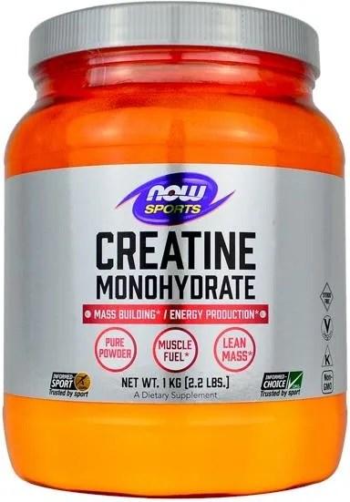 NOW Foods Kreatinmonohydrat Rent Pulver 1000g vit burk
