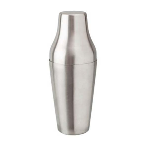 Fransk shaker 60 cl i rostfritt stål silverfinish