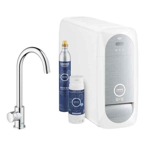 GROHE Blue Home Mono startset med separat filtrerad kran i krom