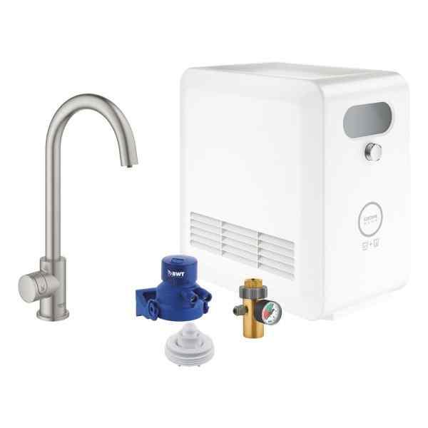 GROHE Blue Professional C-pip Mono startset i supersteel