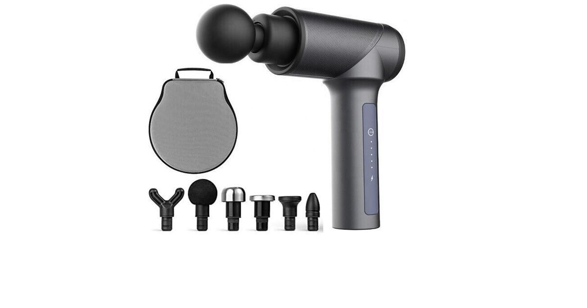 SweHealth Hi5 Mini massagepistol med 6 bytbara huvuden