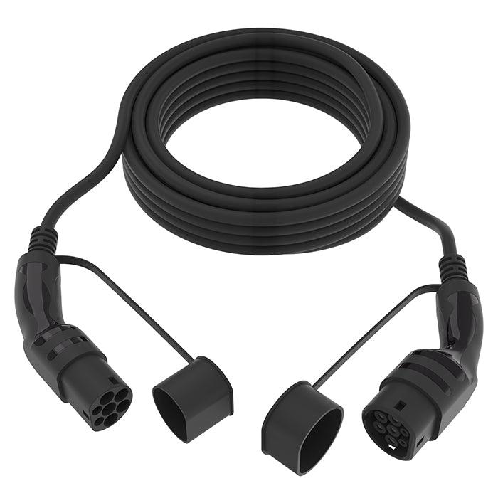 Laddkabel Typ 2 16A 3-fas 5 meter för elbil hemmaladdning