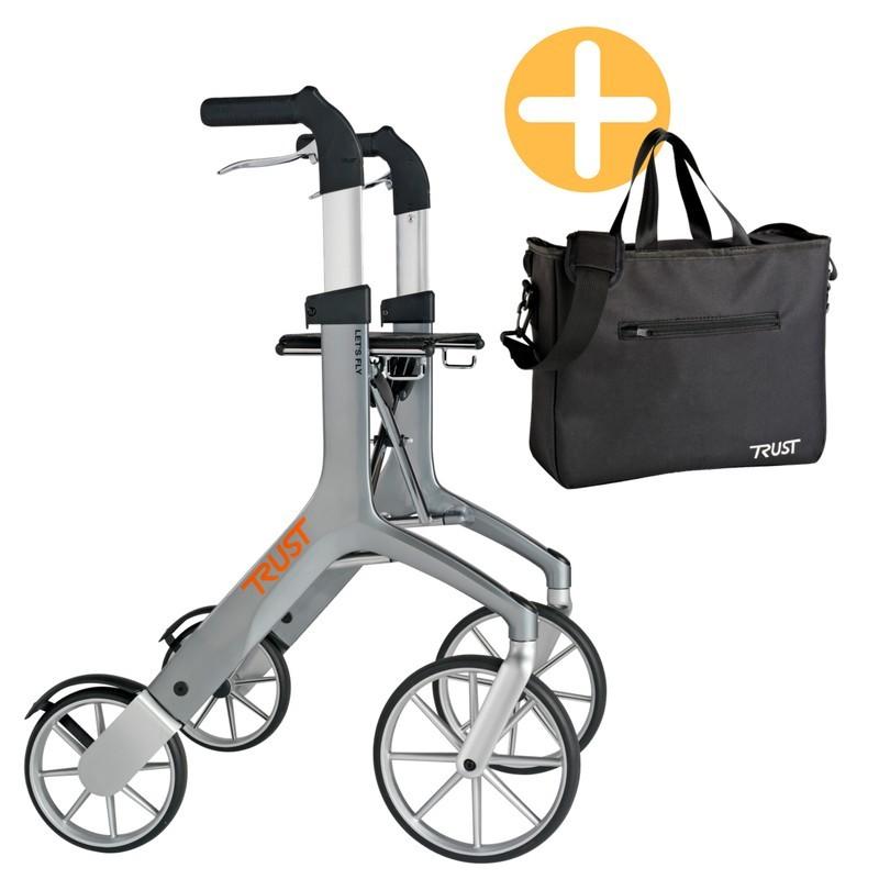 TrustCare Let's Fly vikbar utomhusrullator